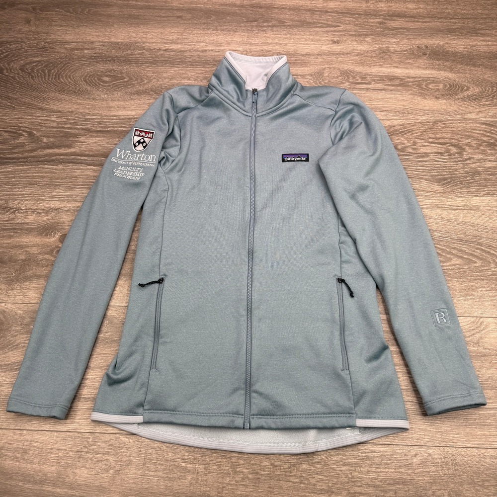 Patagonia R1 Daily Jacket Womens Small Blue University of Pennsylvania Wharton